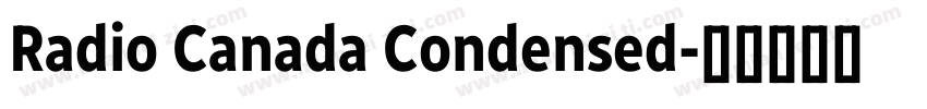 Radio Canada Condensed字体转换